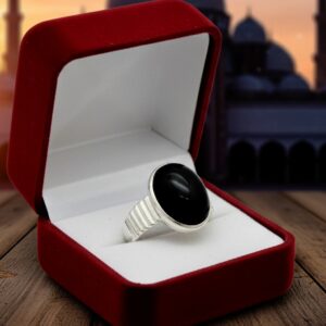 Akik Silver Colour Ring